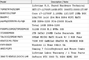 CLX Gaming Desktop i7 12700F 2.1GHz 16GB DDR4 RAM 512GB SSD, GeForce RTX 3060